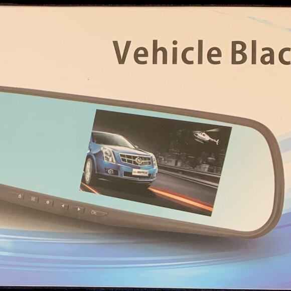 Vehicle black box DVR with front/back cameras